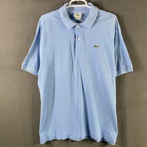 Lacoste Blue Regular XL Men Polo Short Sleeve Classic Logo Sports Knit Solid